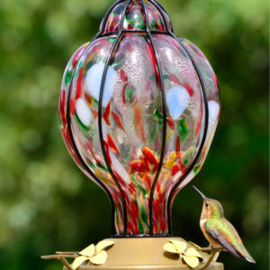 Glass Hummingbird Feeders